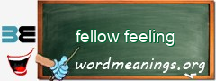 WordMeaning blackboard for fellow feeling